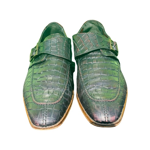 MENS ALLIGATOR PRINT SLIP ON LOAFERS - Picture 2 of 4